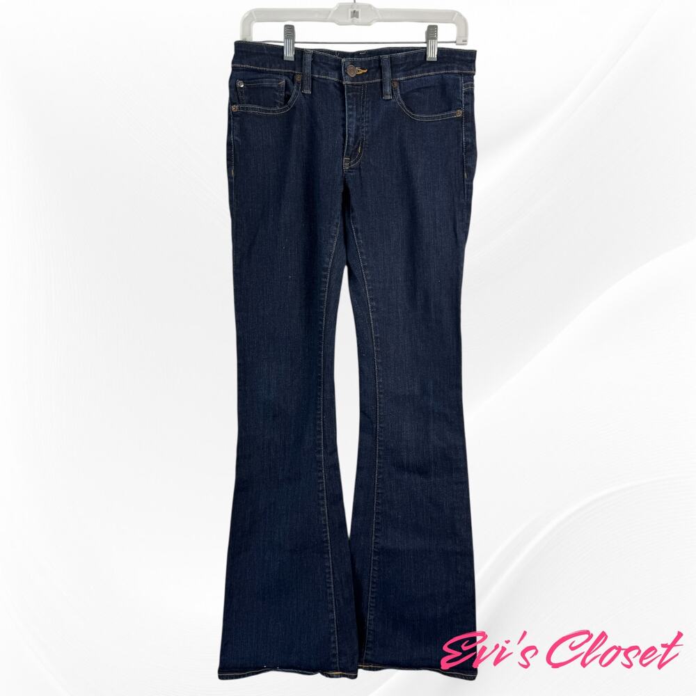 Ralph Lauren Denim Supply Women's Flared BOHO Blue Jeans 28x34